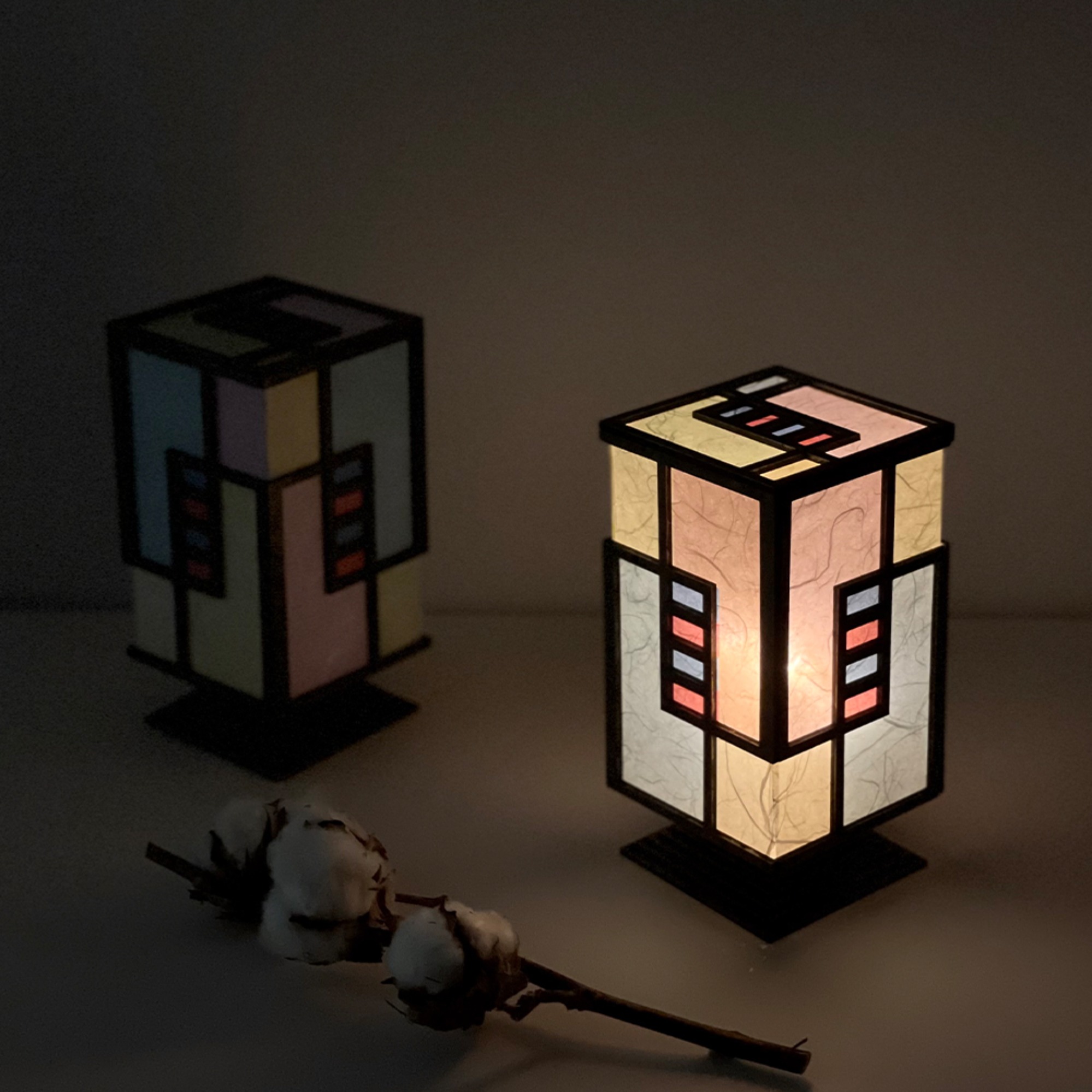 한지공예 조각보 LED 램프 만들기 키트