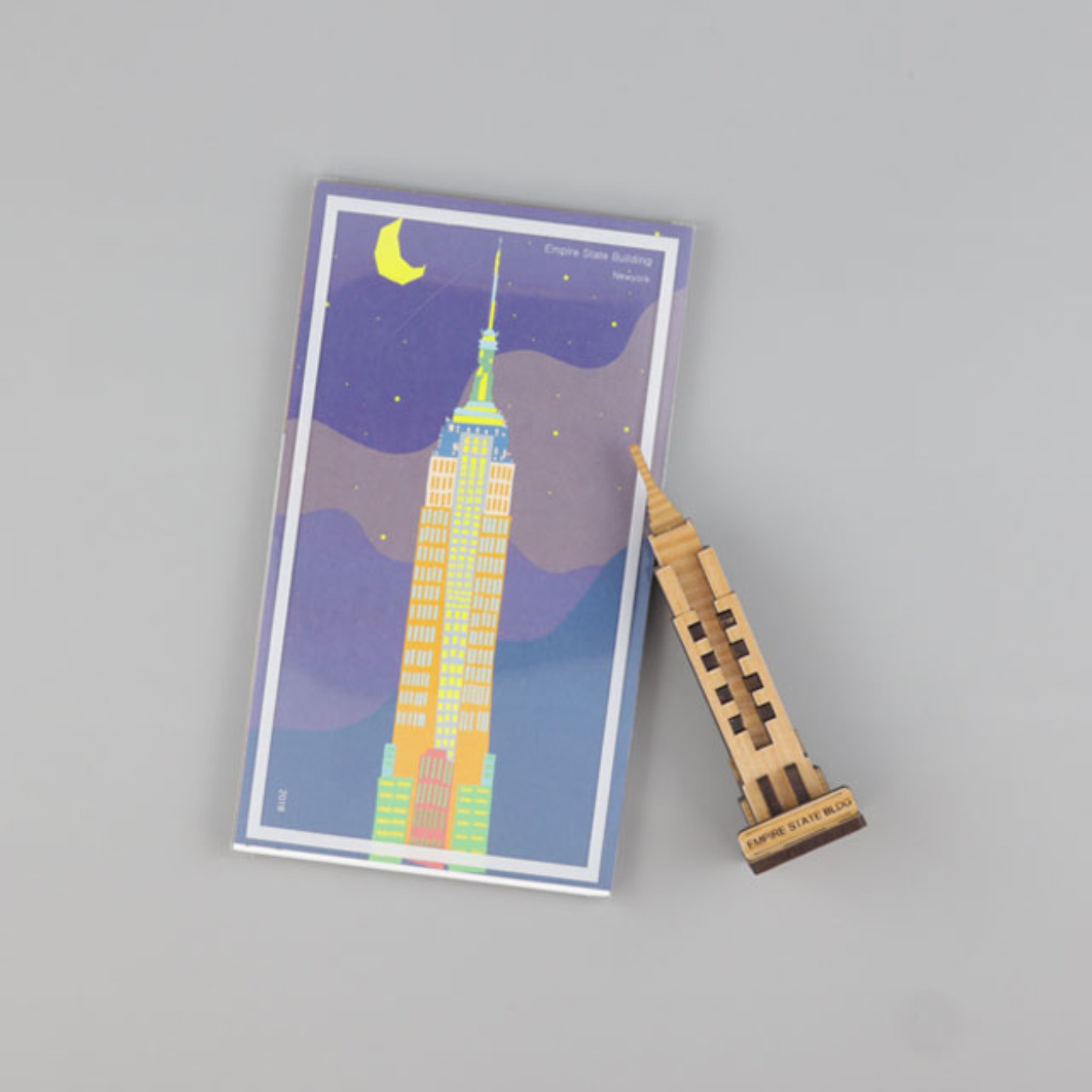 엠파이어빌딩 랜드마크 원목 입체퍼즐 포스트카드